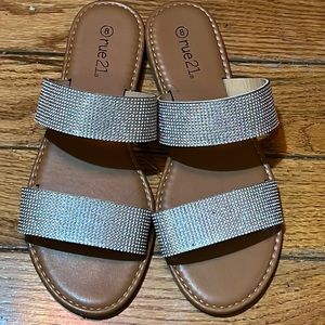Rue 21 rhinestone sandals size 8